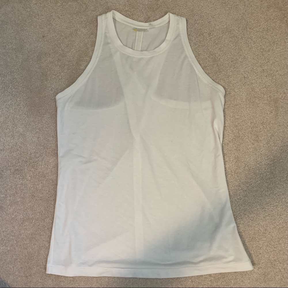Zella Tank Top White Racer Back Size Medium